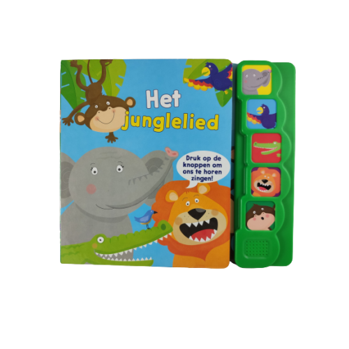 Kartonboek/Geluidboek Het Junglelied