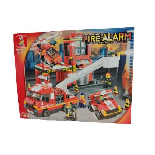 Sluban Fire Alarm Firefighter Mass Dispatch M38-B0227