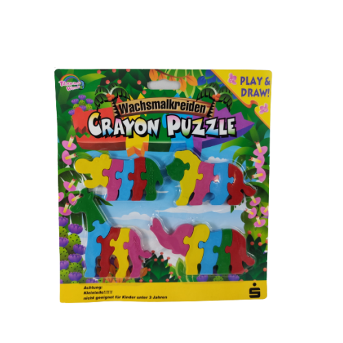 Crayon Puzzle waskrijt dierenpuzzels kleurpuzzelstukjes 