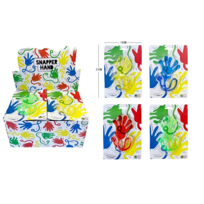 De Plakhand op Kaart is een grappig en veelzijdig speeltje dat je overal kunt gebruiken! Deze grote plakhand (maat L) plakt eenvoudig tegen gladde oppervlakken zoals ramen, muren of tafels en zorgt voor uren plezier. Ideaal voor kinderen die van avontuur houden of als grappige gadget voor op kantoor of thuis. De plakhand is verkrijgbaar in vier vrolijke kleuren, zodat je de perfecte match voor je persoonlijke stijl kunt kiezen. Je kunt de hand gebruiken om te 'vangen', te gooien, of gewoon om te spelen en te experimenteren met de plakfunctie.