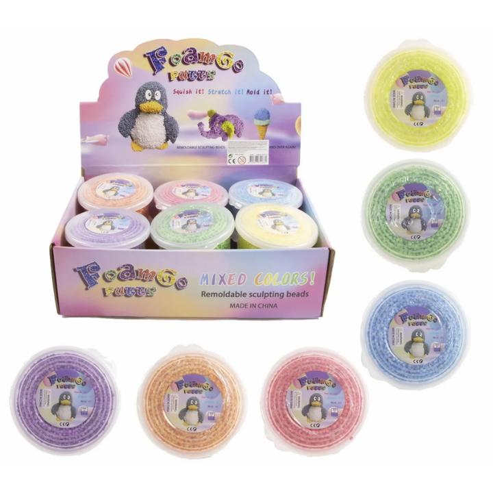 Laat je creativiteit de vrije loop met de Putty Snow Foam! Deze heerlijke, zachte en schuimende putty voelt aan als sneeuw en biedt eindeloos speelplezier. Het is perfect om mee te kneden, vormen te maken of gewoon om het lekker door je handen te laten glijden. De unieke textuur zorgt voor een rustgevend gevoel, wat het ideaal maakt voor zowel kinderen als volwassenen die willen ontspannen of hun stress willen verlichten. De Putty Snow Foam is beschikbaar in 6 leuke kleuren, zodat je altijd de perfecte tint kunt kiezen voor jouw speelmomenten. Superleuk voor op kantoor, thuis of op school!