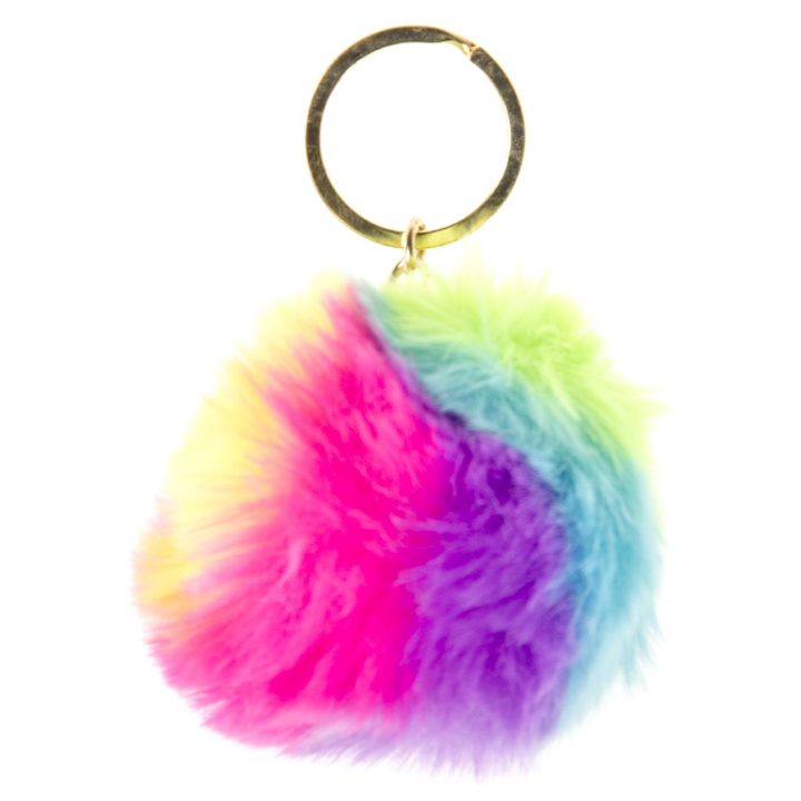 Breng kleur en vrolijkheid naar je sleutels, tas of rugzak met deze kleurrijke regenboogbal sleutelhanger! Met een diameter van 8 cm heeft deze speelse sleutelhanger een levendig regenboogontwerp dat gegarandeerd de aandacht trekt. De perfecte manier om wat extra fun toe te voegen aan je accessoires!