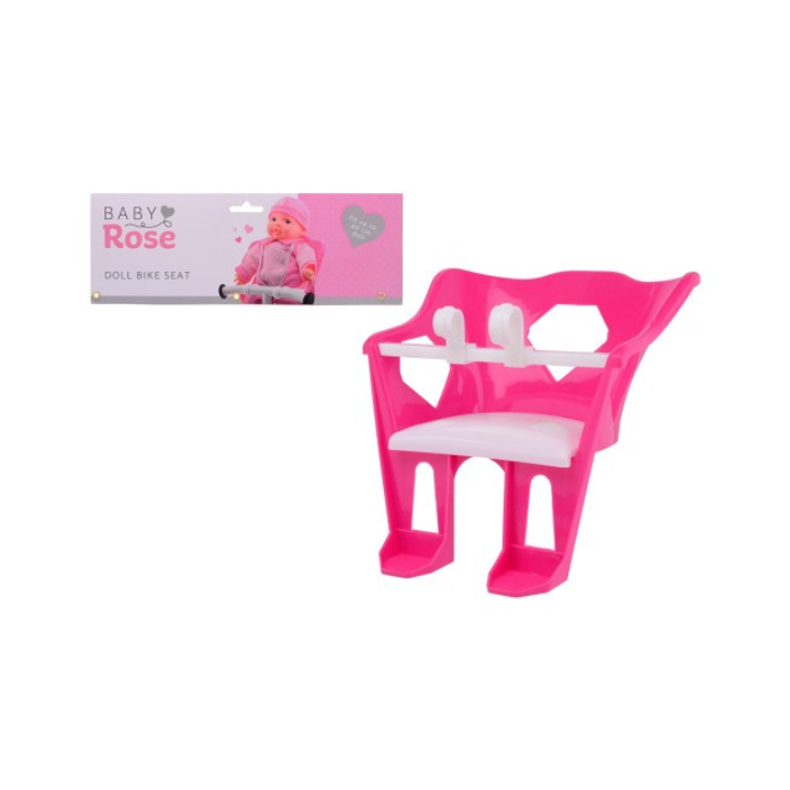 Laat je pop mee genieten van een ritje met de Baby Rose Poppen Fietsstoel! Deze schattige fietsstoel is ontworpen voor poppen tot 40 cm en biedt de perfecte manier om je pop veilig en stijlvol mee te nemen op je avonturen.