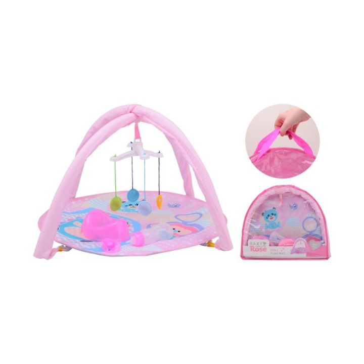 Maak het spelen nog leuker en georganiseerder met de Baby Rose Poppen Speelmat! Deze handige speelmat komt met een praktische draagtas, zodat je de set gemakkelijk mee kunt nemen. Met schattige accessoires en een uniek ontwerp is dit het perfecte speeltje voor jonge verzorgers die dol zijn op hun poppen!