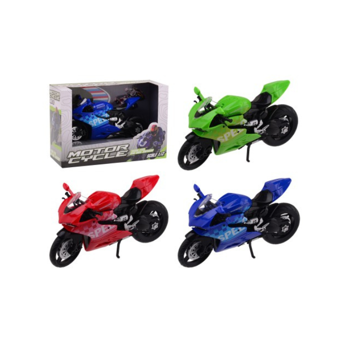 Geef snelheid en avontuur een nieuwe betekenis met deze Speelgoed Racemotor! Met een lengte van 20 cm is deze motor perfect voor jonge racers die dol zijn op snelheid en actie. Kies je favoriete kleur en maak je klaar voor de race!