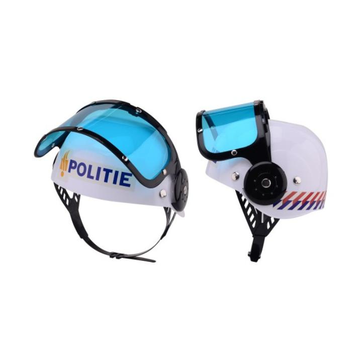 Ben jij klaar voor actie? Met deze coole speelgoed politiehelm waan jij je midden in de spannendste politieverhalen! Of je nu op boevenjacht gaat of het verkeer in goede banen leidt — met deze helm zie je er altijd uit als een echte agent.