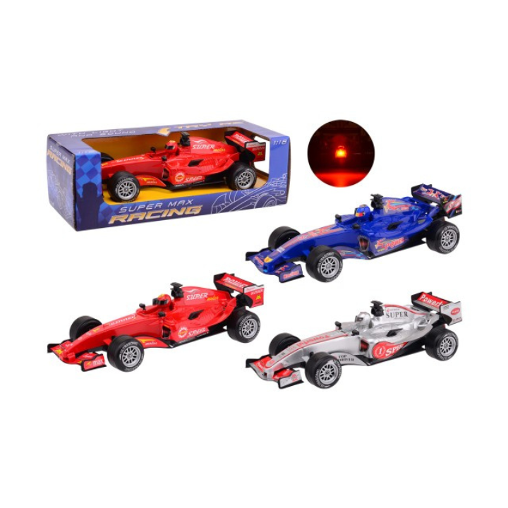 Maak je klaar voor actie met deze Raceauto met Licht en Geluid in de schaal 1:18! Deze stoere raceauto is niet alleen een feest voor het oog, maar brengt ook de racebeleving naar een hoger niveau met realistische licht- en geluidseffecten. Verkrijgbaar in de kleuren rood, blauw en zilvergrijs, en ontworpen voor snelheid en avontuur, deze auto is een must-have voor jonge autoliefhebbers.