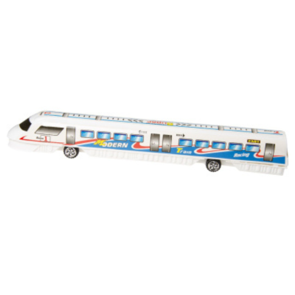 Laat de fantasie van je kinderen tot leven komen met deze Speelgoed Trein! Dit stoere treinmodel van 37,5 cm lang is het perfecte speelgoed voor jonge treinliefhebbers. Het stevige plastic materiaal maakt de trein niet alleen duurzaam, maar ook veilig voor urenlang speelplezier.