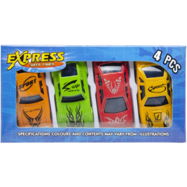 Maak je klaar voor eindeloos speelplezier met deze set van 4 autootjes! De autootjes zijn perfect voor zowel jonge avonturiers als verzamelaars die houden van gedetailleerde miniatuurmodellen.