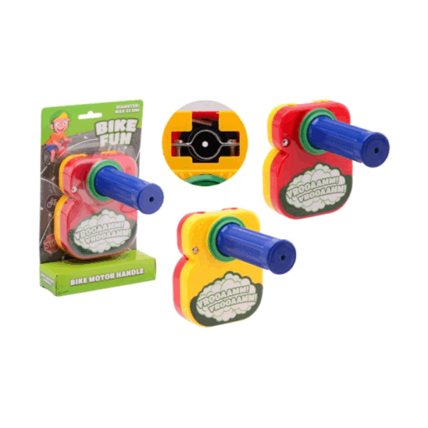 Wil je je kind een extra dosis plezier geven tijdens het fietsen? Dit fietshandvat met realistisch motorgeluid maakt dat elke trapbeweging klinkt als een echte motor! Het handvat is eenvoudig te bevestigen op de kinderfiets en zorgt direct voor een gave geluidservaring.