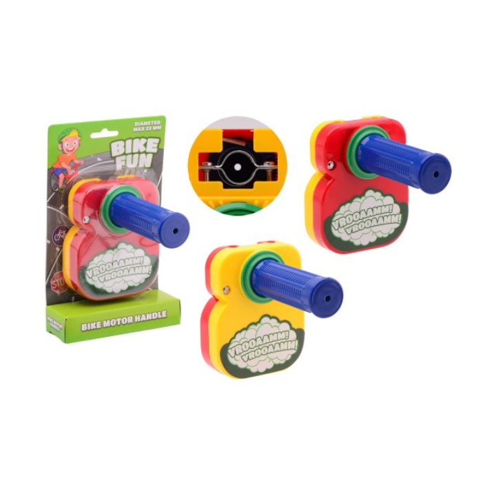 Wil je je kind een extra dosis plezier geven tijdens het fietsen? Dit fietshandvat met realistisch motorgeluid maakt dat elke trapbeweging klinkt als een echte motor! Het handvat is eenvoudig te bevestigen op de kinderfiets en zorgt direct voor een gave geluidservaring.