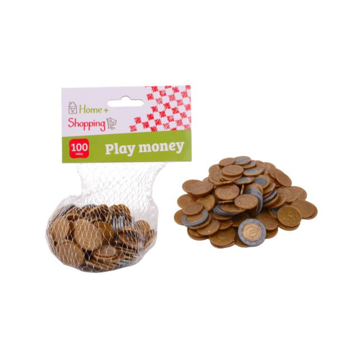 Met de Euromunten Speelgeld kunnen kinderen zich helemaal inleven in het echte leven! Deze set bevat 100 stuks euromunten, perfect voor rollenspellen, winkeltje spelen, of het leren omgaan met geld.