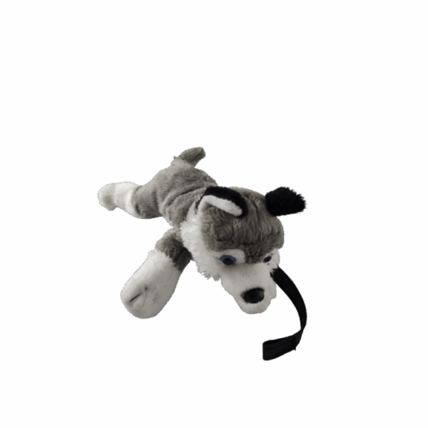 Pluche hond met riem