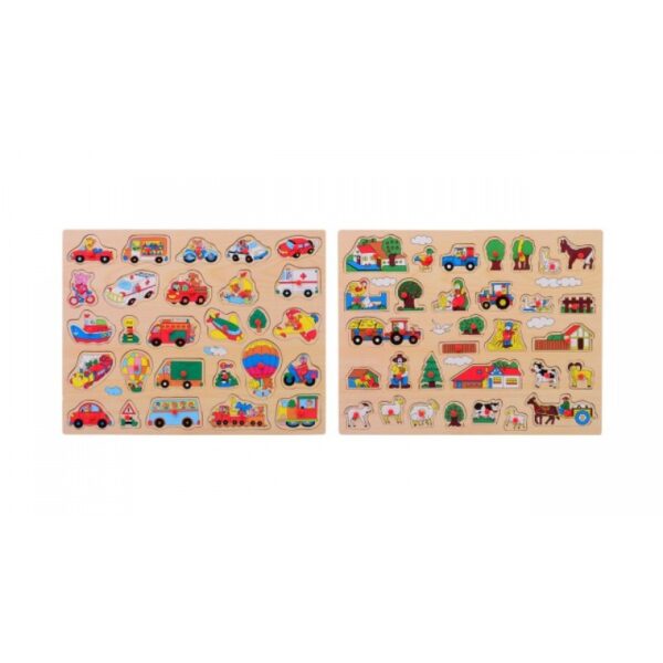 Houten knopjespuzzel