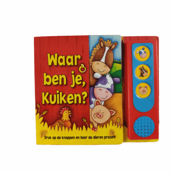 Kartonboek/Geluidboek Waar ben je kuiken?