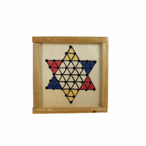 Houten halma spelletje