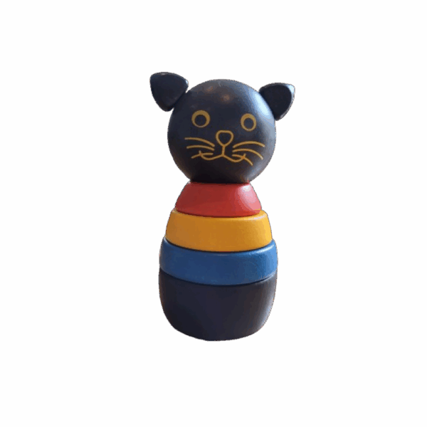 Houten kat Blacky