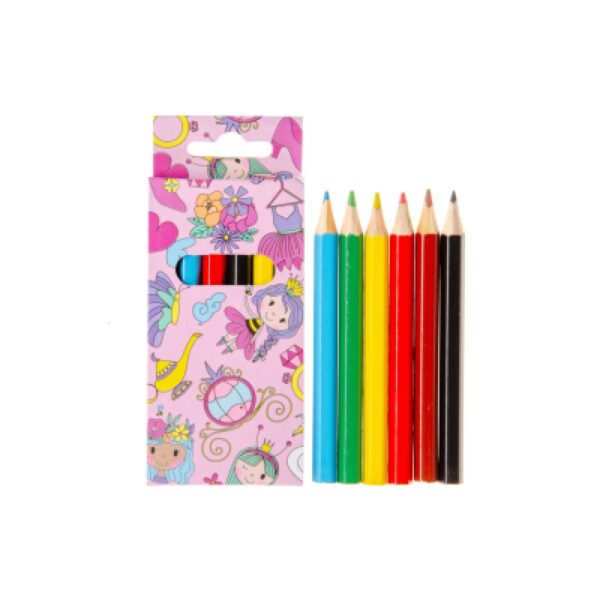 Kleurpotloodjes (6) prinses