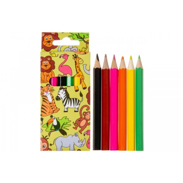 Kleurpotloodjes (6) wilde dieren