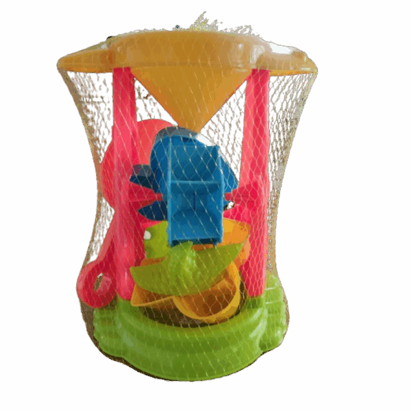 Zandloper met accessoires