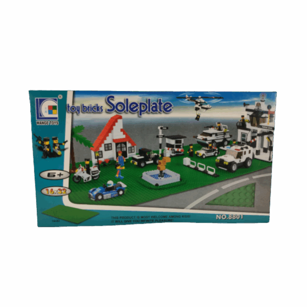Sluban Grondplaat wange toys groen