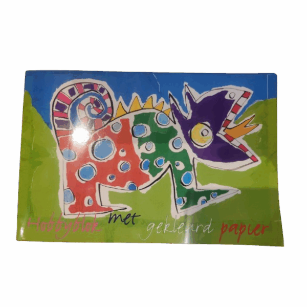 Hobbyblok Gekleurd papier