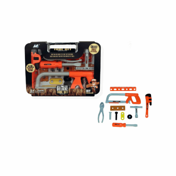 Voor de jonge doe-het-zelver is deze kinder gereedschapset in koffer een absolute must! Met maar liefst 25 verschillende gereedschappen kan je kind zich helemaal uitleven en allerlei projecten realiseren. Van timmeren tot bouwen, deze set heeft alles wat een kleine klusser nodig heeft, en wordt geleverd in een handige opbergkoffer. Waarom deze 25-delige gereedschapset een must-have is: Complete gereedschapset: De set bevat 25 verschillende gereedschappen, waaronder een zaag, schroevendraaier, tangen en nog veel meer, zodat je kleintje alles heeft om mee te werken. Duurzaam en veilig: Gemaakt van stevig, kindvriendelijk materiaal, speciaal ontworpen voor kleine handjes en uren speelplezier zonder zorgen. Organisatie in stijl: De gereedschappen worden geleverd in een praktische opbergkoffer, zodat je kind ze gemakkelijk kan bewaren en meenemen naar het volgende klusavontuur. Stimuleert creatief spel: Perfect voor het ontwikkelen van fijne motoriek, probleemoplossend vermogen en het stimuleren van fantasierijk spel. Ideaal voor rollenspellen: Laat je kind zich in de rol van een timmerman of ingenieur wanen en ontdek nieuwe mogelijkheden voor educatief en constructief spel.