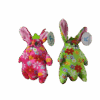 Pluche konijn gebloemd - Afbeelding 3