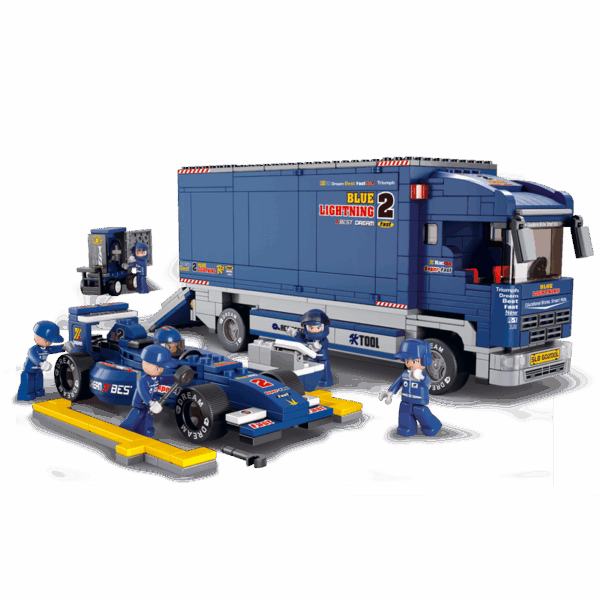 Sluban racing team vrachtwagen