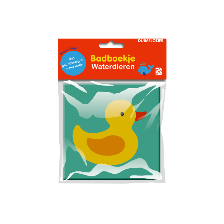 Badboekje Waterdieren – Spetterend speelplezier in bad!                                                                                                                                                                                                       Druk op de pagina en hoor een piep-piep geluid.