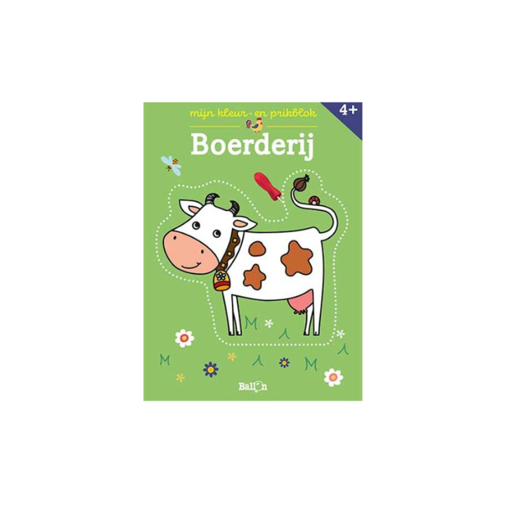 Kleur- en Prikblok Boerderij – Creatief plezier voor kleine artiesten!