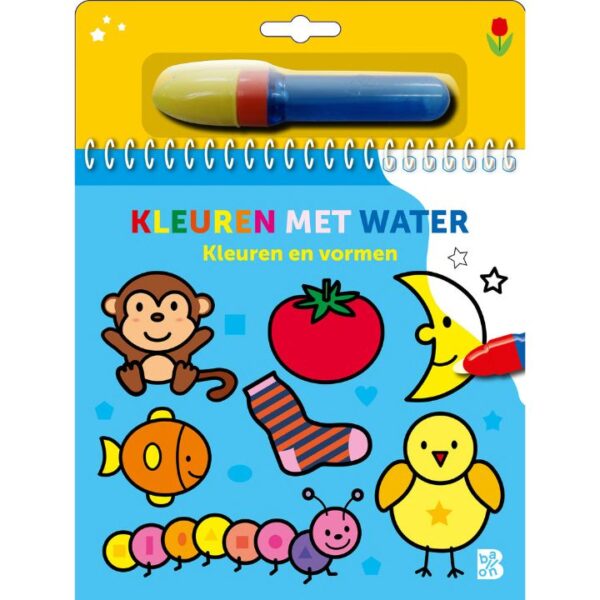 Kleuren met water kleuren en vormen