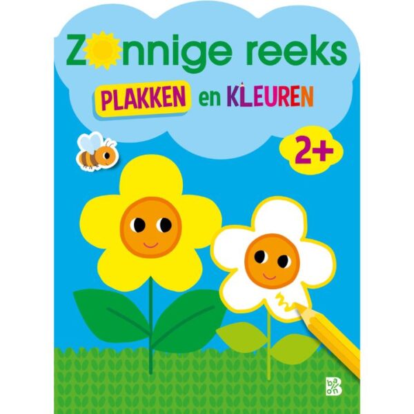 Zonnige reeks plakken en kleuren
