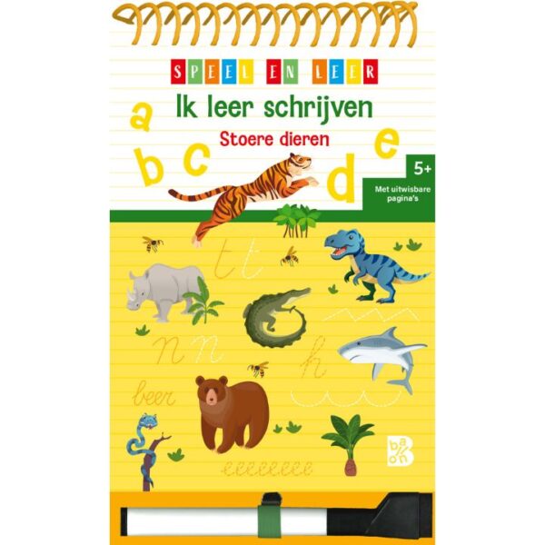 Speel en leer ik leer schrijven stoere dieren