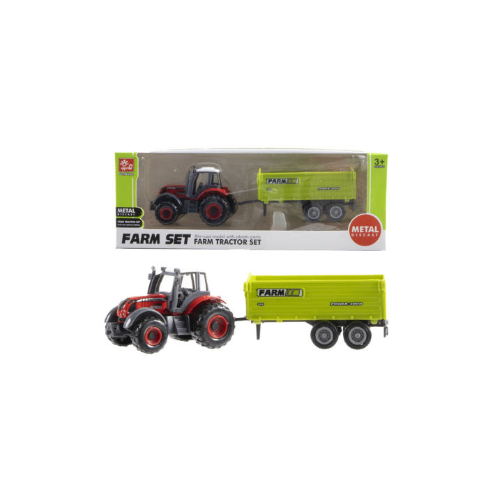tractor met aanhanger - 16cm - Afbeelding 4
